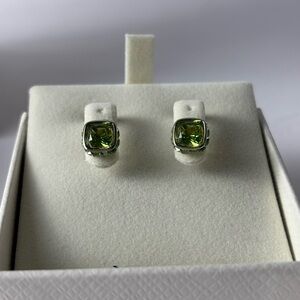Swarovski Olive Crystal Stud Earrings